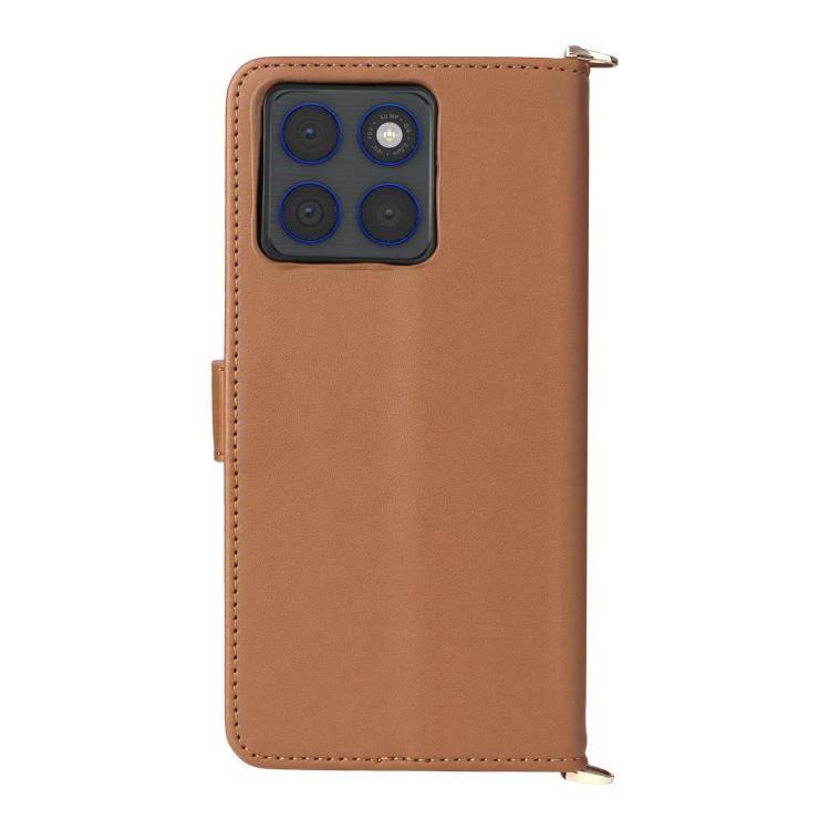 For Motorola Edge 70 5G Multifunctional 6-Card Slots Leather Phone Case with Wrist Strap