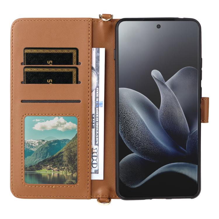 For Motorola Edge 70 5G Multifunctional 6-Card Slots Leather Phone Case with Wrist Strap