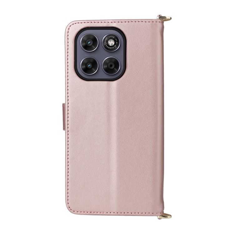 For Motorola Moto G67 5G / G77 5G Multifunctional 6-Card Slots Leather Phone Case with Wrist Strap