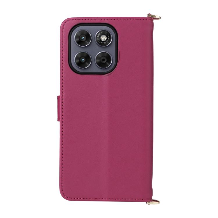 For Motorola Moto G67 5G / G77 5G Multifunctional 6-Card Slots Leather Phone Case with Wrist Strap