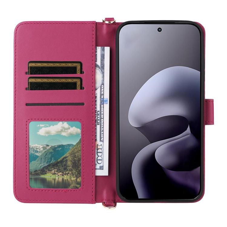 For Motorola Moto G67 5G / G77 5G Multifunctional 6-Card Slots Leather Phone Case with Wrist Strap