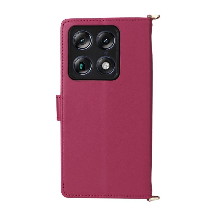 For Motorola Moto X70 Air Pro 5G / Signature Multifunctional 6-Card Slots Leather Phone Case with Wrist Strap