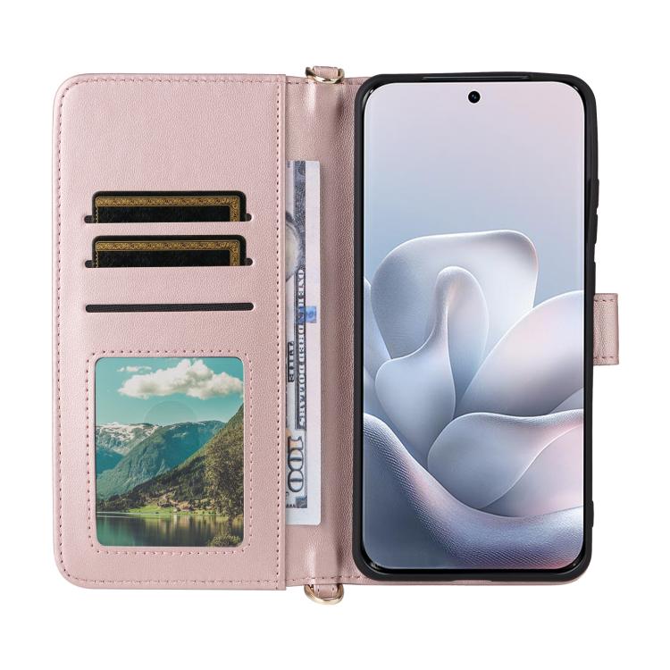 For Motorola Edge 70 Fusion 5G Multifunctional 6-Card Slots Leather Phone Case with Wrist Strap