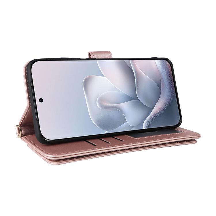 For Motorola Edge 70 Fusion 5G Multifunctional 6-Card Slots Leather Phone Case with Wrist Strap