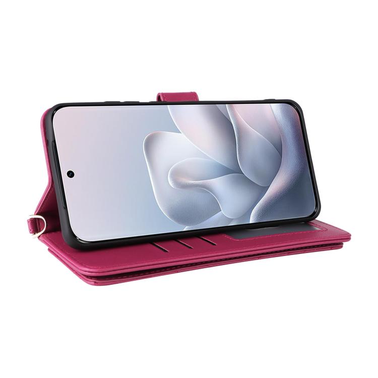 For Motorola Edge 70 Fusion 5G Multifunctional 6-Card Slots Leather Phone Case with Wrist Strap