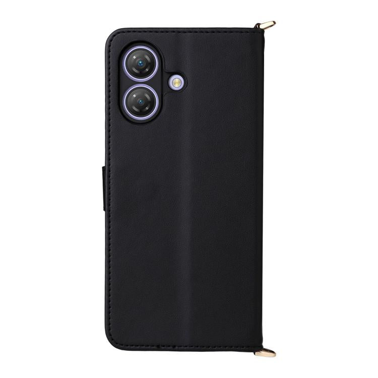 For Ulefone Note 21 Multifunctional 6-Card Slots Leather Phone Case with Wrist Strap
