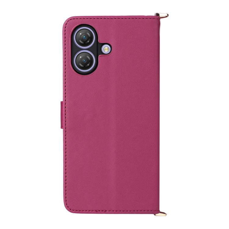 For Ulefone Note 21 Multifunctional 6-Card Slots Leather Phone Case with Wrist Strap