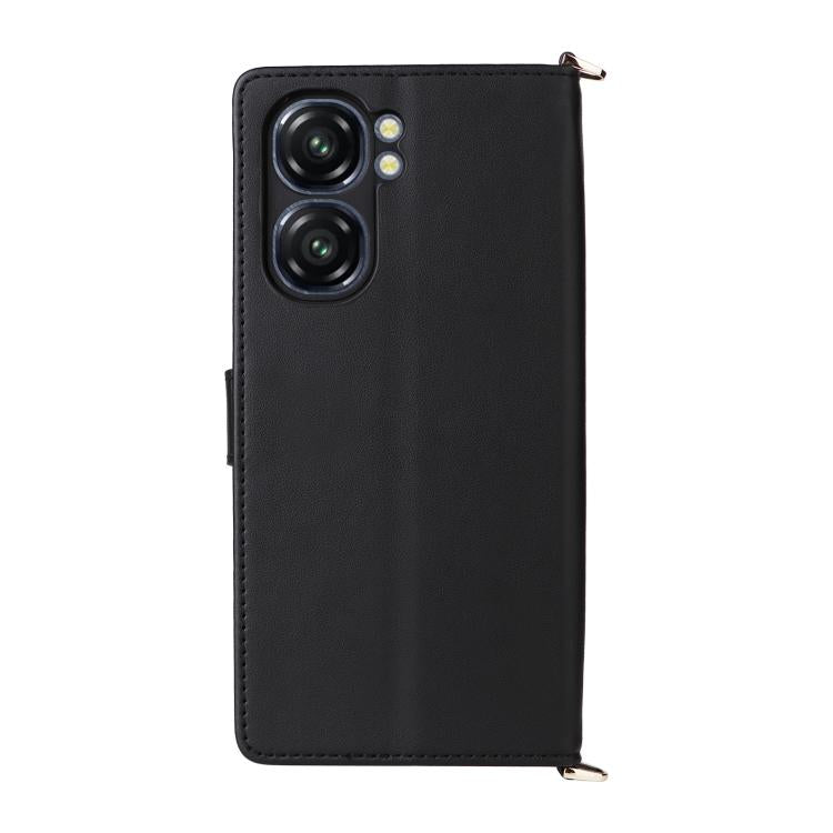 For Oukitel C58 / C58 Pro Multifunctional 6-Card Slots Leather Phone Case with Wrist Strap