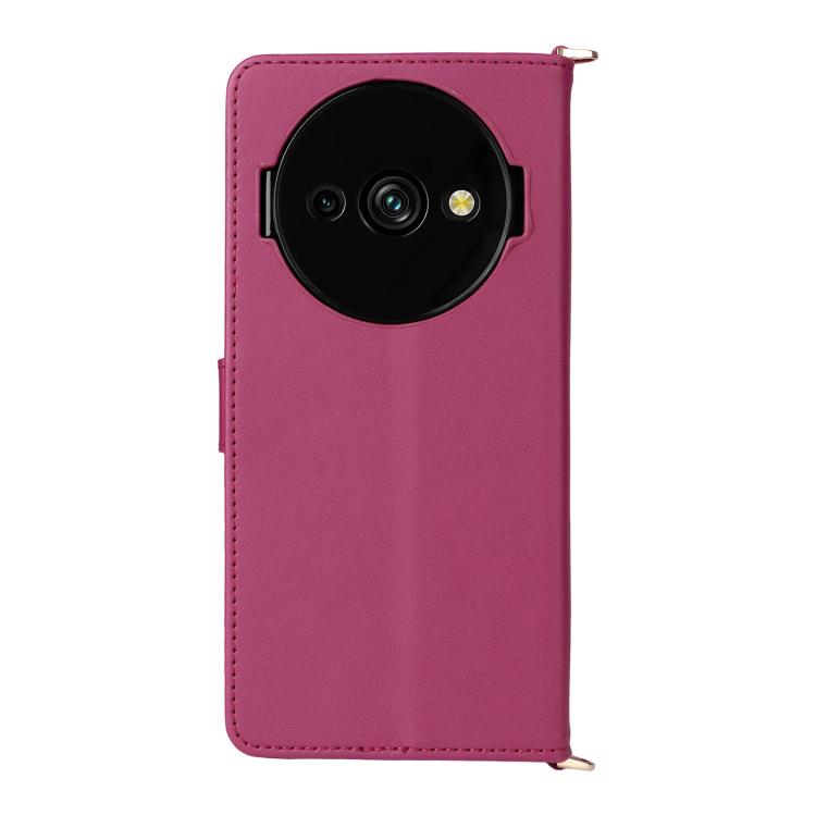 For Oukitel C59 / C59 Pro Multifunctional 6-Card Slots Leather Phone Case with Wrist Strap