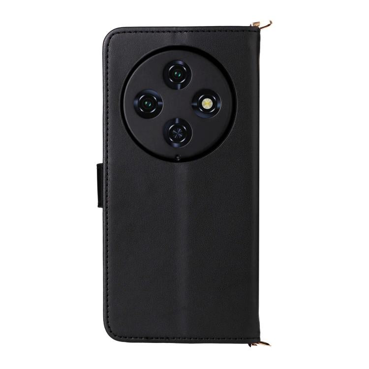 For Oukitel C5 4G 2025 Multifunctional 6-Card Slots Leather Phone Case with Wrist Strap