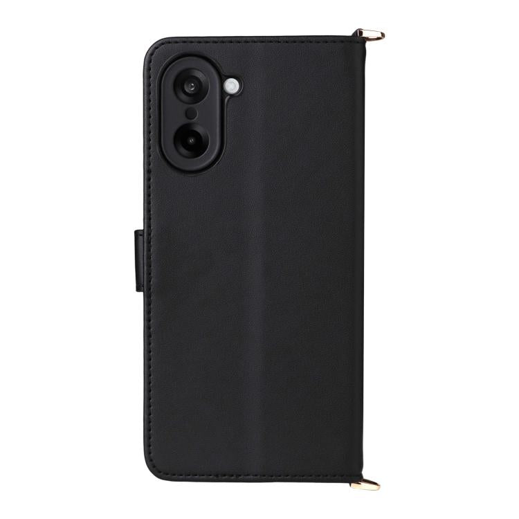 For OnePlus Nord CE5 / Ace 5 Racing 5G Multifunctional 6-Card Slots Leather Phone Case with Wrist Strap