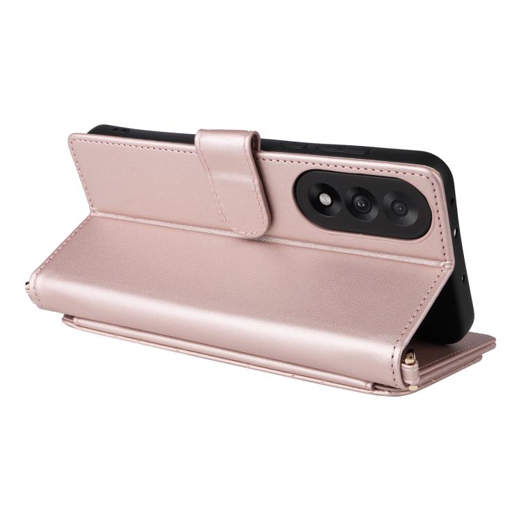 For OnePlus Nord 5 / OnePlus Ace 5 Ultra Multifunctional 6-Card Slots Leather Phone Case with Wrist Strap