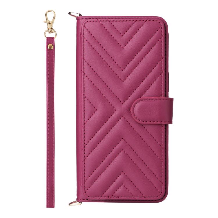 For OnePlus 15 Multifunctional 6-Card Slots Leather Phone Case with Wrist Strap
