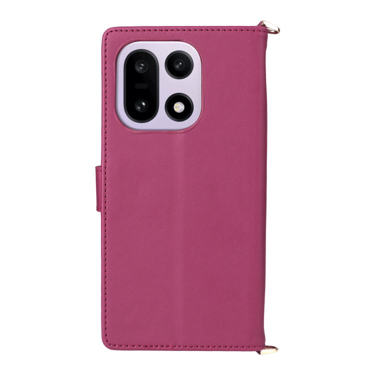 For OnePlus 15 Multifunctional 6-Card Slots Leather Phone Case with Wrist Strap