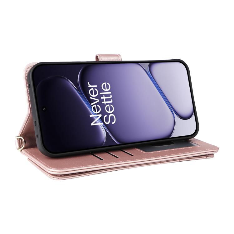 For OnePlus Turbo 6 / Turbo 6V / Nord 6 Multifunctional 6-Card Slots Leather Phone Case with Wrist Strap