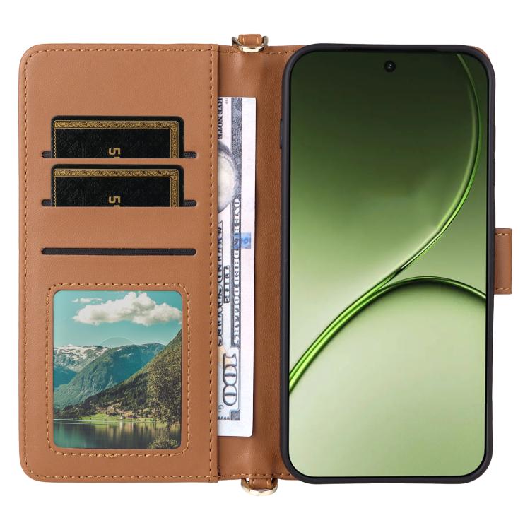 For OnePlus 15T 5G Multifunctional 6-Card Slots Leather Phone Case with Wrist Strap