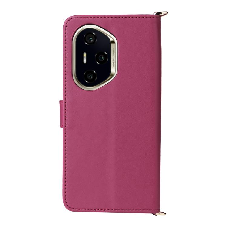 For Honor 300 Pro 5G / 300 Ultra 5G Multifunctional 6-Card Slots Leather Phone Case with Wrist Strap