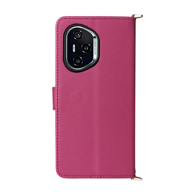 For Honor 400 Global 156.5mm Multifunctional 6-Card Slots Leather Phone Case with Wrist Strap