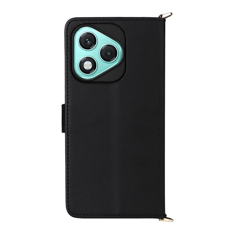 For Honor 400 Lite Global Multifunctional 6-Card Slots Leather Phone Case with Wrist Strap