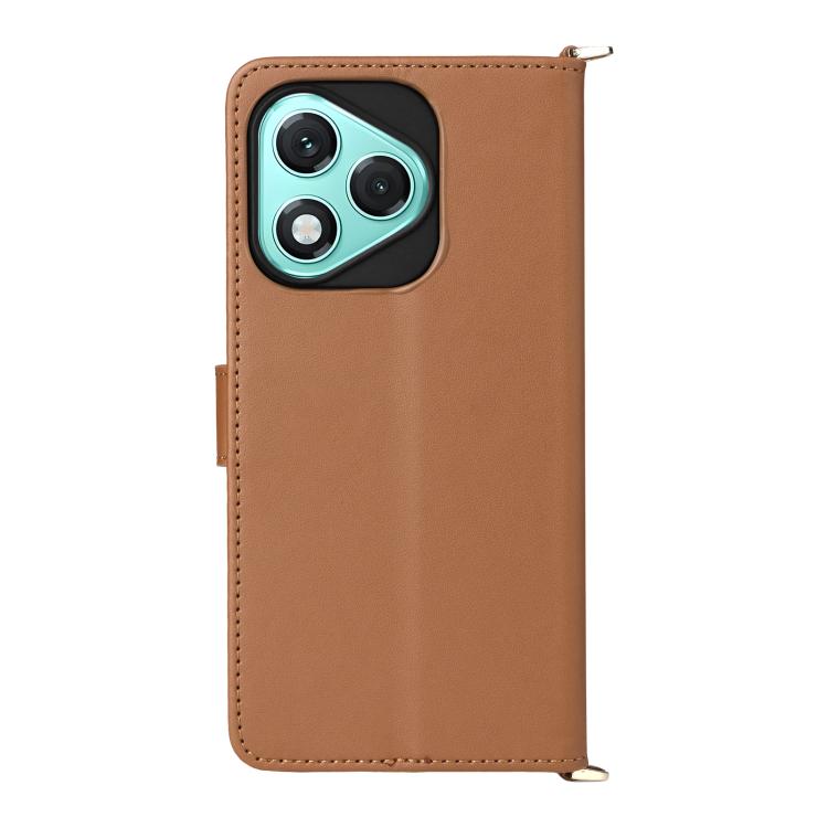 For Honor 400 Lite Global Multifunctional 6-Card Slots Leather Phone Case with Wrist Strap