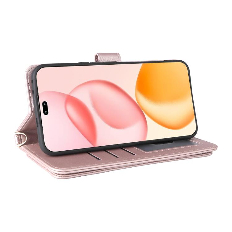 For Honor 400 Pro Global 160.8mm Multifunctional 6-Card Slots Leather Phone Case with Wrist Strap