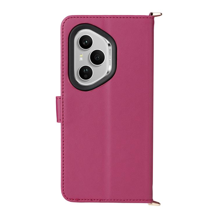For Honor 400 Pro Global 160.8mm Multifunctional 6-Card Slots Leather Phone Case with Wrist Strap