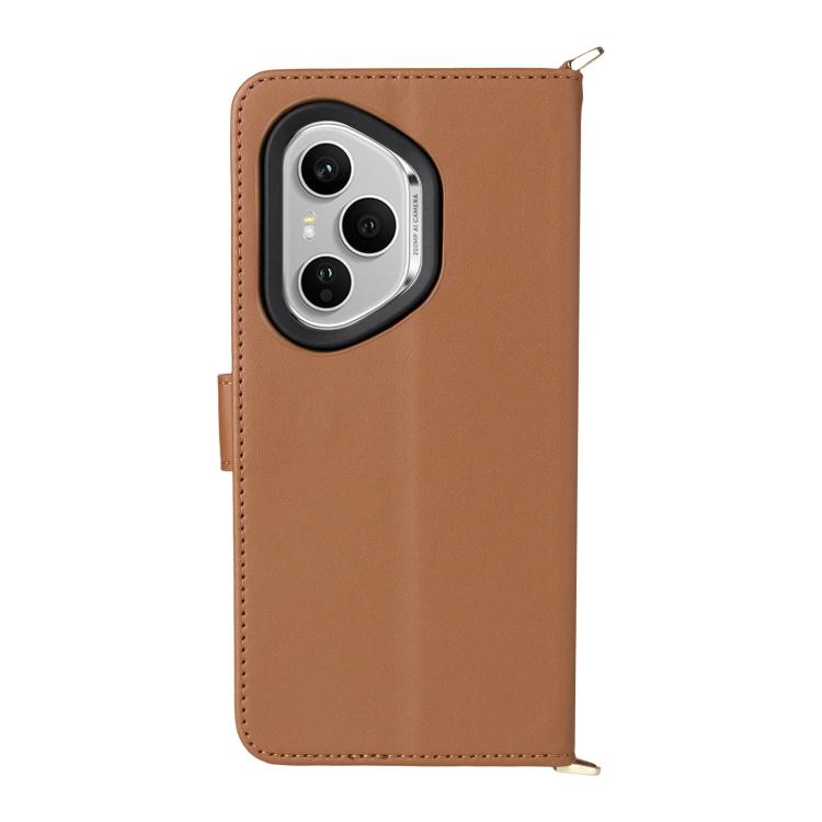 For Honor 400 Pro Global 160.8mm Multifunctional 6-Card Slots Leather Phone Case with Wrist Strap