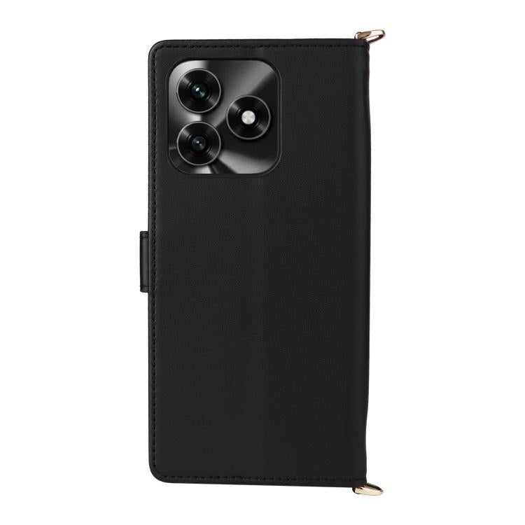 For Honor X5c Plus / X5c 4G Multifunctional 6-Card Slots Leather Phone Case with Wrist Strap