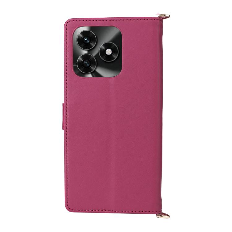 For Honor X5c Plus / X5c 4G Multifunctional 6-Card Slots Leather Phone Case with Wrist Strap