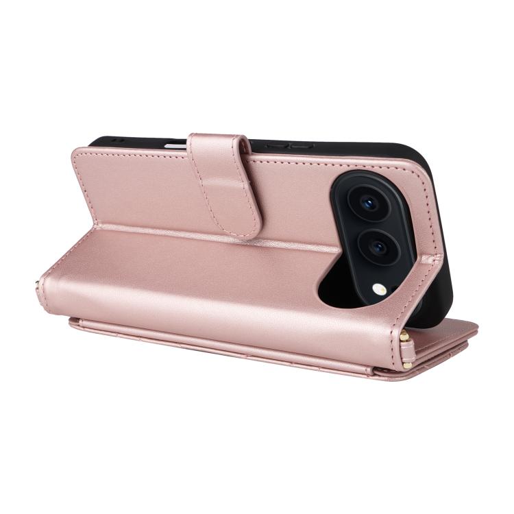 For Honor 500 / 500 Pro Global 155.8mm Multifunctional 6-Card Slots Leather Phone Case with Wrist Strap