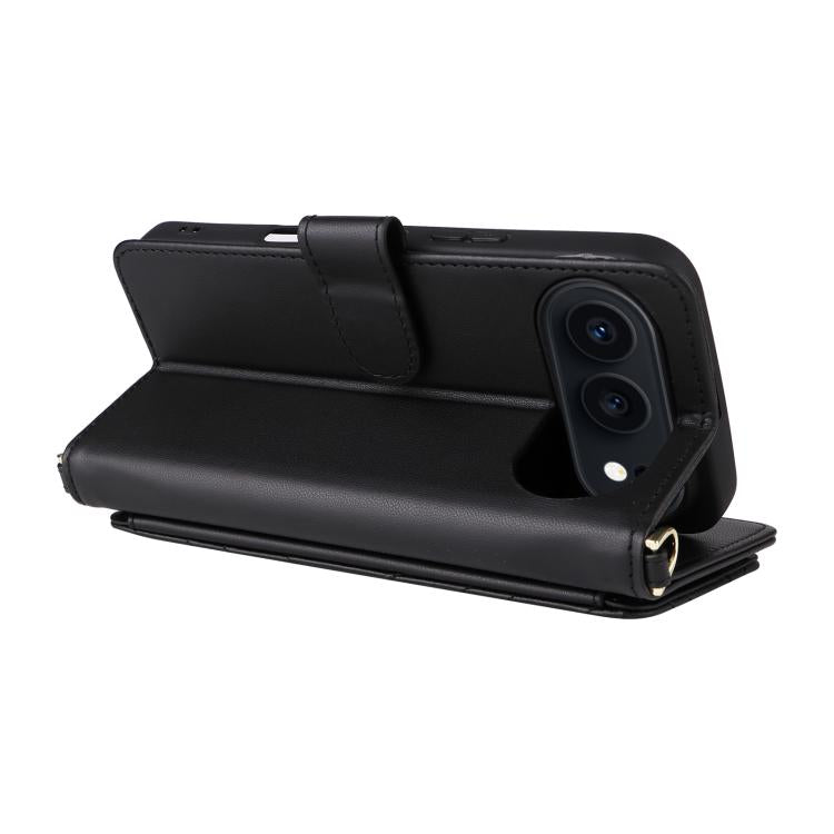For Honor 500 / 500 Pro Global 155.8mm Multifunctional 6-Card Slots Leather Phone Case with Wrist Strap