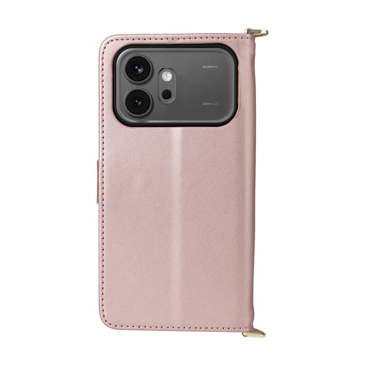 For Honor 600 / 600 Pro Global Multifunctional 6-Card Slots Leather Phone Case with Wrist Strap