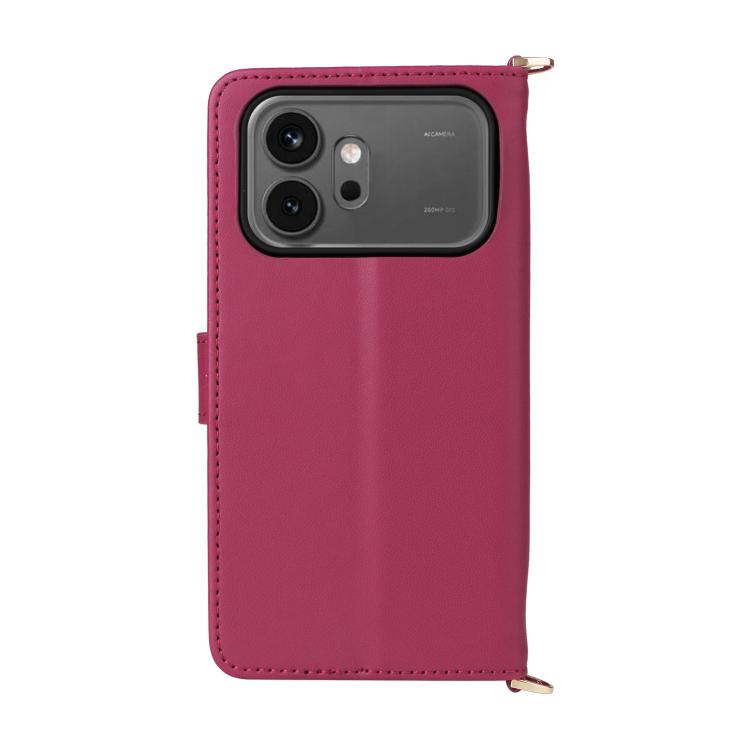 For Honor 600 / 600 Pro Global Multifunctional 6-Card Slots Leather Phone Case with Wrist Strap