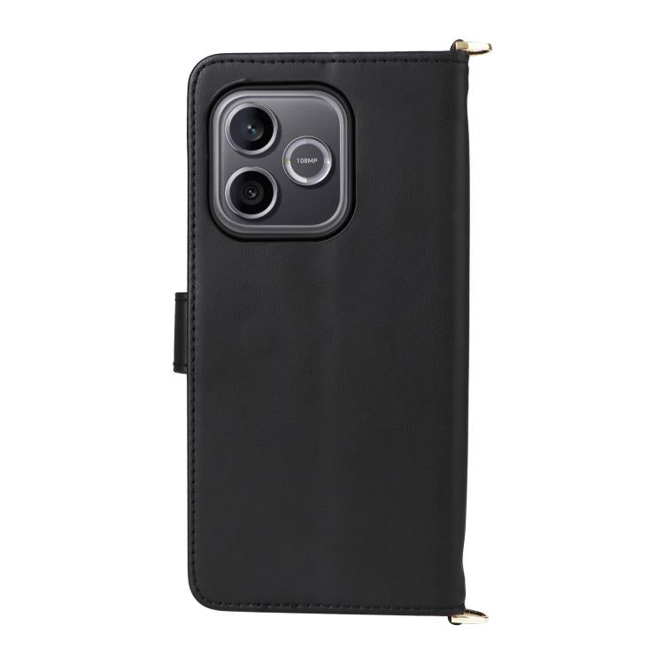 For Honor 600 Lite Global Multifunctional 6-Card Slots Leather Phone Case with Wrist Strap