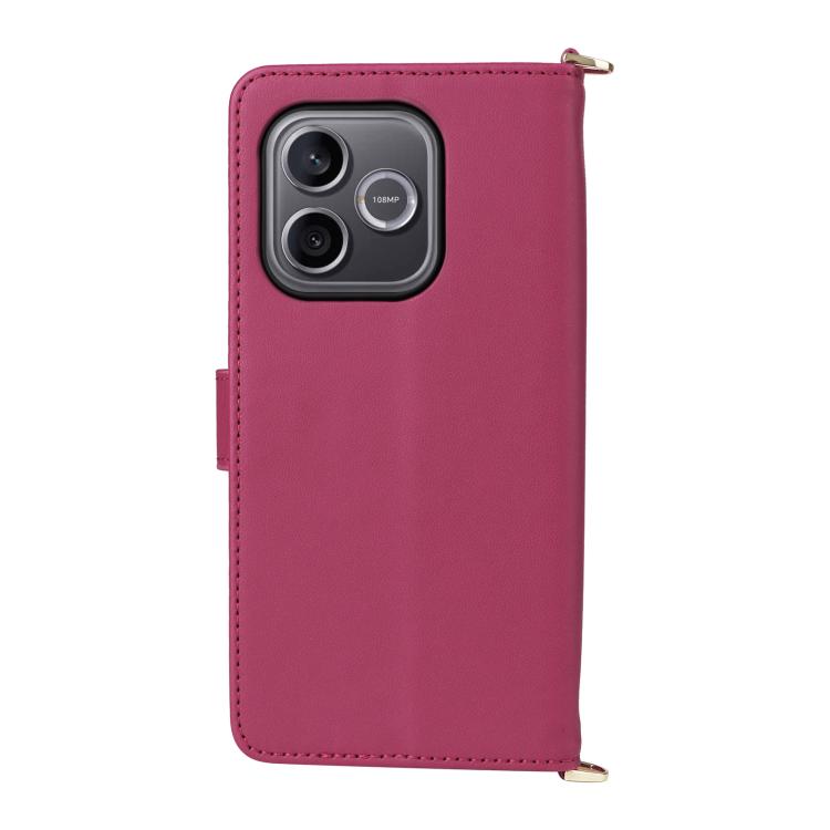 For Honor 600 Lite Global Multifunctional 6-Card Slots Leather Phone Case with Wrist Strap