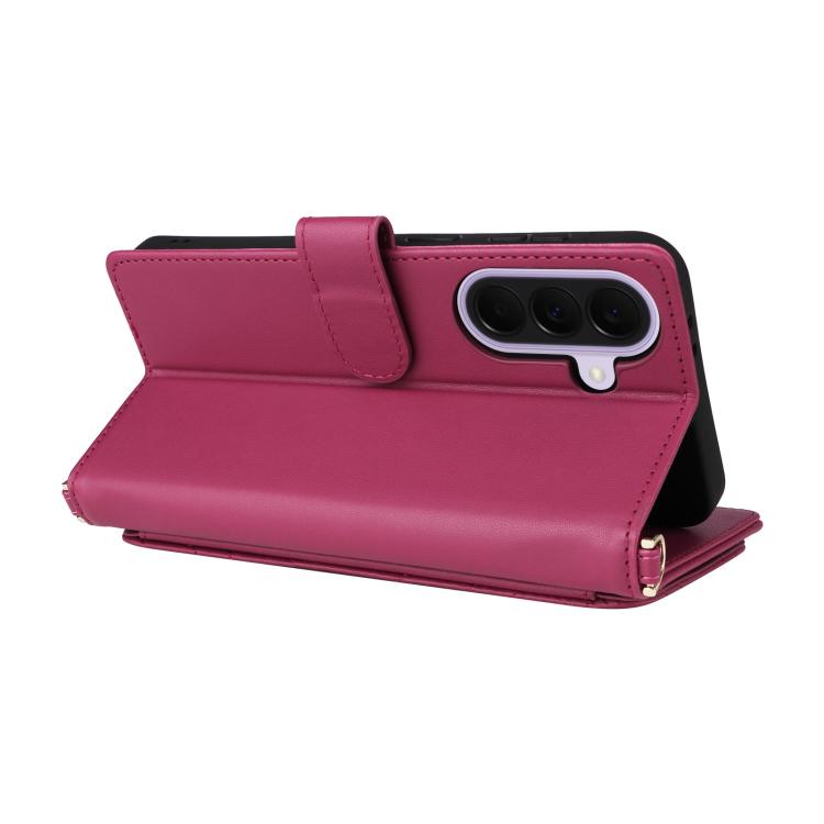 For Samsung Galaxy A37 5G Multifunctional 6-Card Slots Leather Phone Case with Wrist Strap