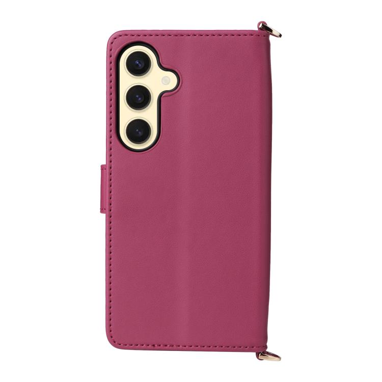 For Samsung Galaxy S25 5G Multifunctional 6-Card Slots Leather Phone Case with Wrist Strap
