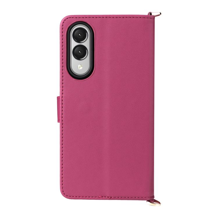 For Samsung Galaxy S25 Edge 5G Multifunctional 6-Card Slots Leather Phone Case with Wrist Strap