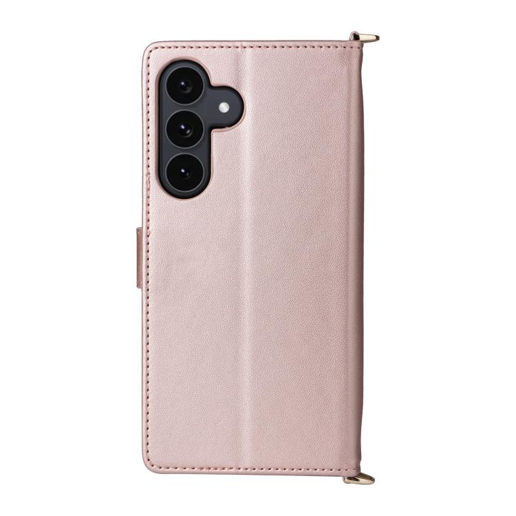 For Samsung Galaxy S25 FE 5G Multifunctional 6-Card Slots Leather Phone Case with Wrist Strap