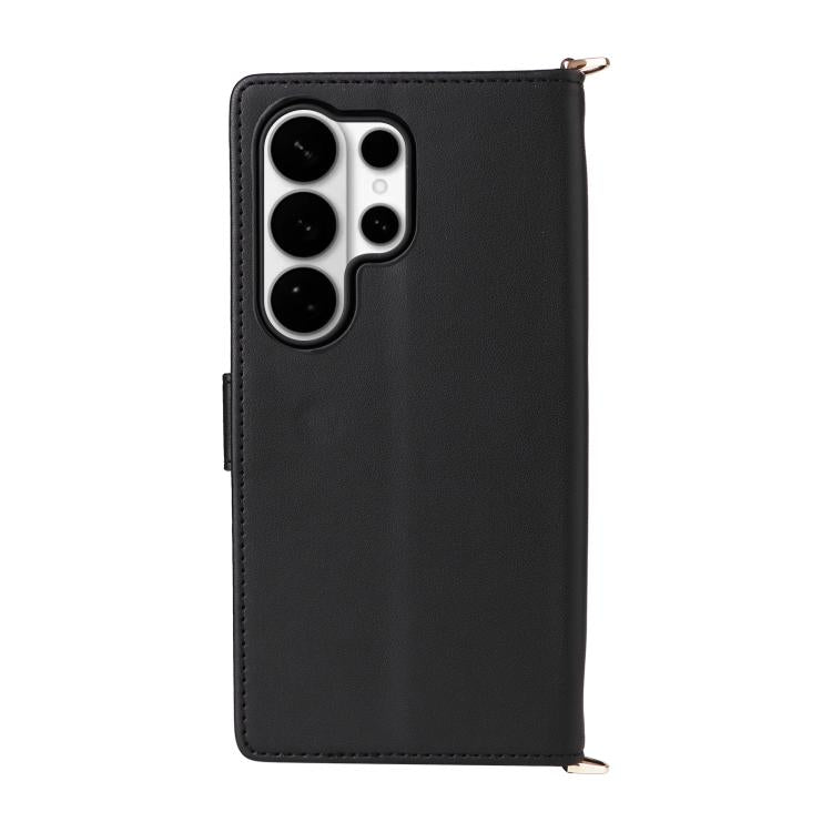 For Samsung Galaxy S26 Ultra 5G Multifunctional 6-Card Slots Leather Phone Case with Wrist Strap