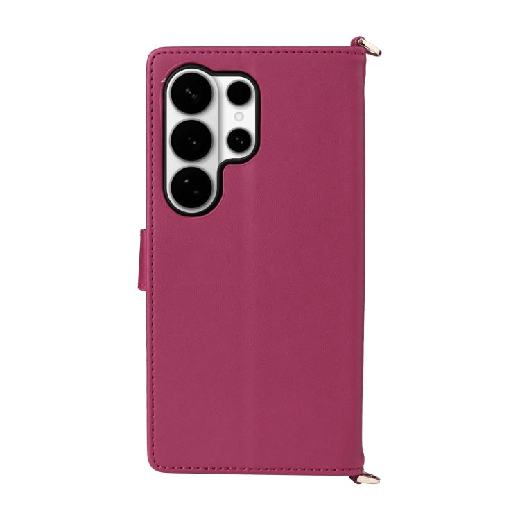 For Samsung Galaxy S26 Ultra 5G Multifunctional 6-Card Slots Leather Phone Case with Wrist Strap