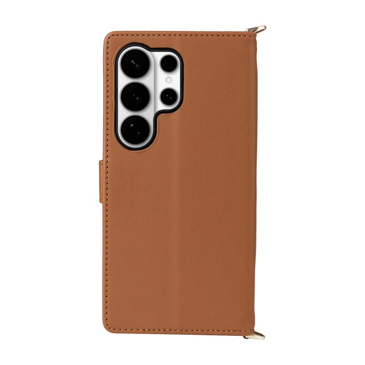 For Samsung Galaxy S26 Ultra 5G Multifunctional 6-Card Slots Leather Phone Case with Wrist Strap