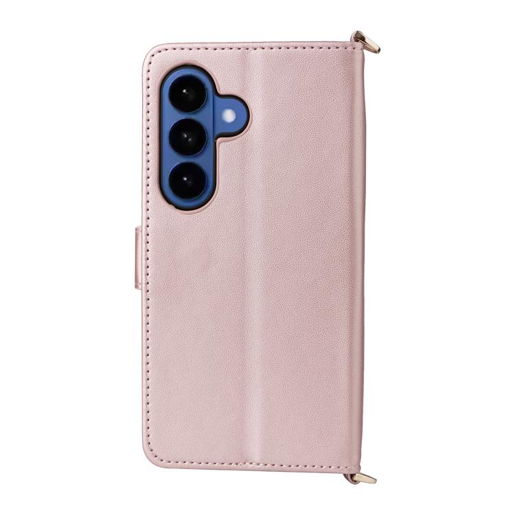 For Samsung Galaxy S26+ 5G Multifunctional 6-Card Slots Leather Phone Case with Wrist Strap