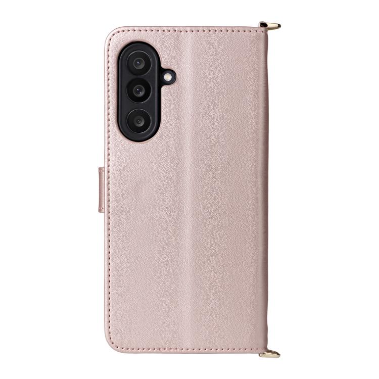 For Samsung Galaxy M56 5G Multifunctional 6-Card Slots Leather Phone Case with Wrist Strap