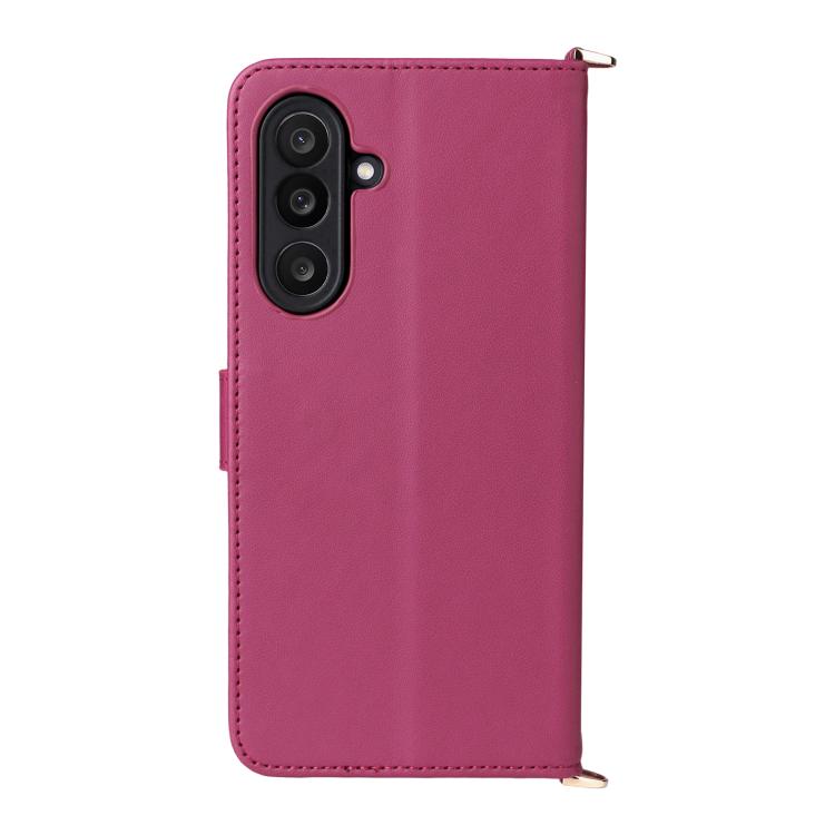 For Samsung Galaxy M56 5G Multifunctional 6-Card Slots Leather Phone Case with Wrist Strap
