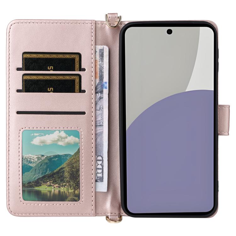 For Sharp Aquos Sense10 Multifunctional 6-Card Slots Leather Phone Case with Wrist Strap