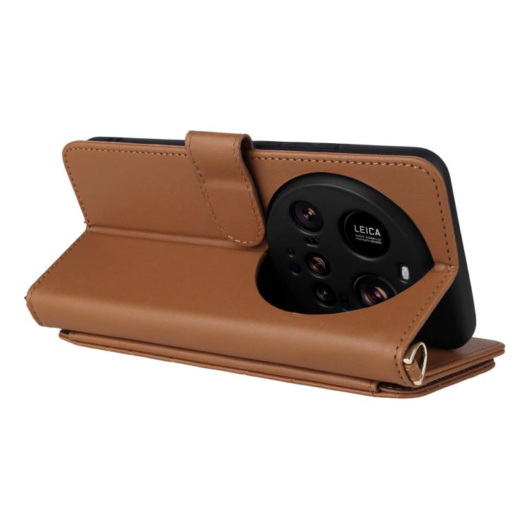 For Xiaomi 15 Ultra Multifunctional 6-Card Slots Leather Phone Case with Wrist Strap