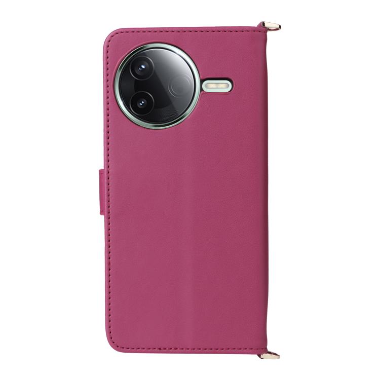 For Xiaomi Poco F7 Pro 5G / F7 Ultra Multifunctional 6-Card Slots Leather Phone Case with Wrist Strap