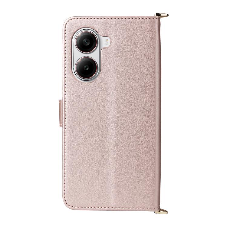 For Xiaomi Poco X7 Pro 5G / Redmi Turbo 4 Multifunctional 6-Card Slots Leather Phone Case with Wrist Strap