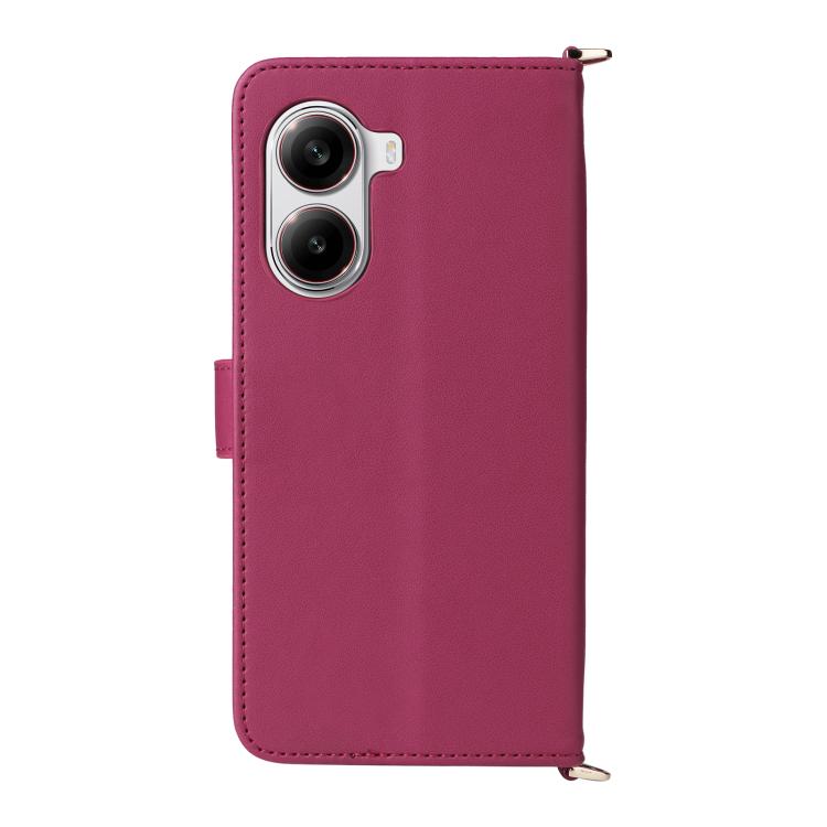 For Xiaomi Poco X7 Pro 5G / Redmi Turbo 4 Multifunctional 6-Card Slots Leather Phone Case with Wrist Strap
